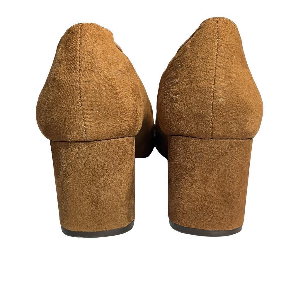 Chinese Laundry Anete Fringe Suede Block Heel Pumps sz 6.5 womens Oxford loafer - Picture 8 of 11